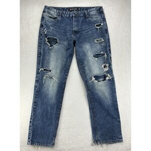 Vintage South Pole Jeans Men's 38x32 Distressed‎ Y2K Hip Hop Streetwear